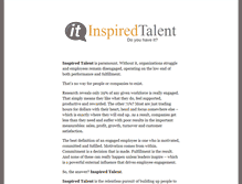 Tablet Screenshot of inspiredtalent.com